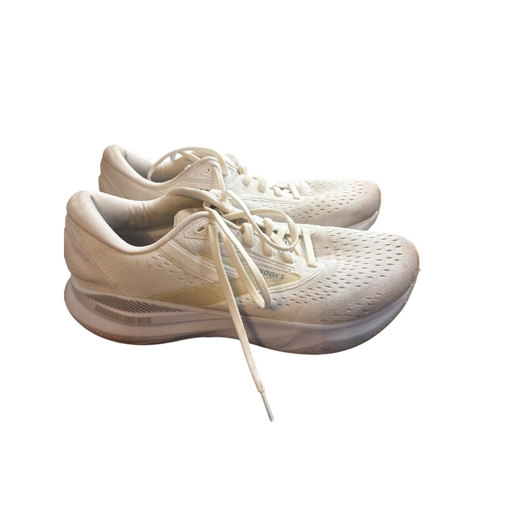 Brooks Adrenaline GTS 23 White Running Shoes Womens 9.5 Medium 1204261B135